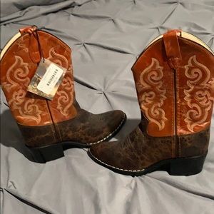 ♥️♥️Leather boots size 3 girl NEW